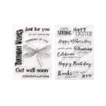 thumbnail image 2 of Maytalsory 4 Pieces/Set Reusable Silicone Embossing Stencil Home School Transparent DIY Crafting Template Embossed Stamp Handicraft Show as Picture 1Set, 2 of 6