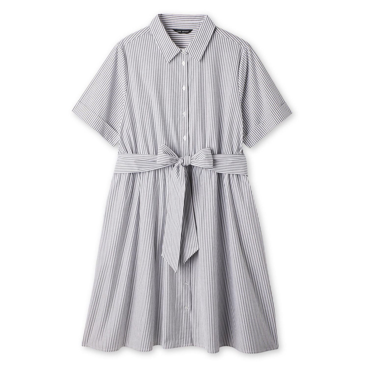 Robe chemise mi-longue Lane Bryant Plus pour femmes