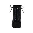 thumbnail image 4 of Unique Bargains Women's Round Toe Platform Lace Up Combat Ankle Boots, 4 of 8