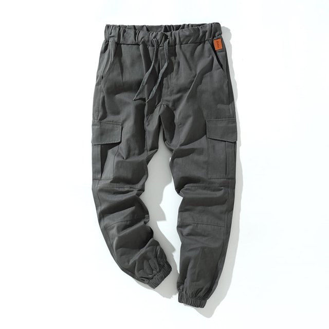 Men‘s Cargo Pants Casual Joggers Sports Drawstring Trousers Sweatpants