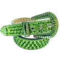 thumbnail image 3 of CSChome Jeans Ceinture Grand Femmes Hommes Ceinture Jeans Brillante Strass Unisexe Cuir Ajustable Style Hip-Hop Punk Rock Ceinture, 3 of 7