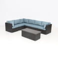 thumbnail image 1 of Innesbrook Collection Ensemble de conversation de patio en aluminium 7 pièces avec coussins de spa, 1 of 2