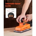 thumbnail image 3 of VEVOR 1/2 Sheet Sander 320W Max 12000 RPM Sheet Finishing Sander for Woodworking, 3 of 9