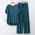 thumbnail image 1 of Weiqiqre Ensembles de Pyjama pour Femmes Pyjamas Rafraîchissants Ensembles Assortis d'Été Manches Courtes Ensemble de Détente Femmes, 1 of 3