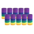 thumbnail image 1 of 10 Pcs Protège-Doigts / Élastique / Doux / Confortable / Support de Doigt pour Callosités Badminton Vélo - Iridescent, 1 of 8