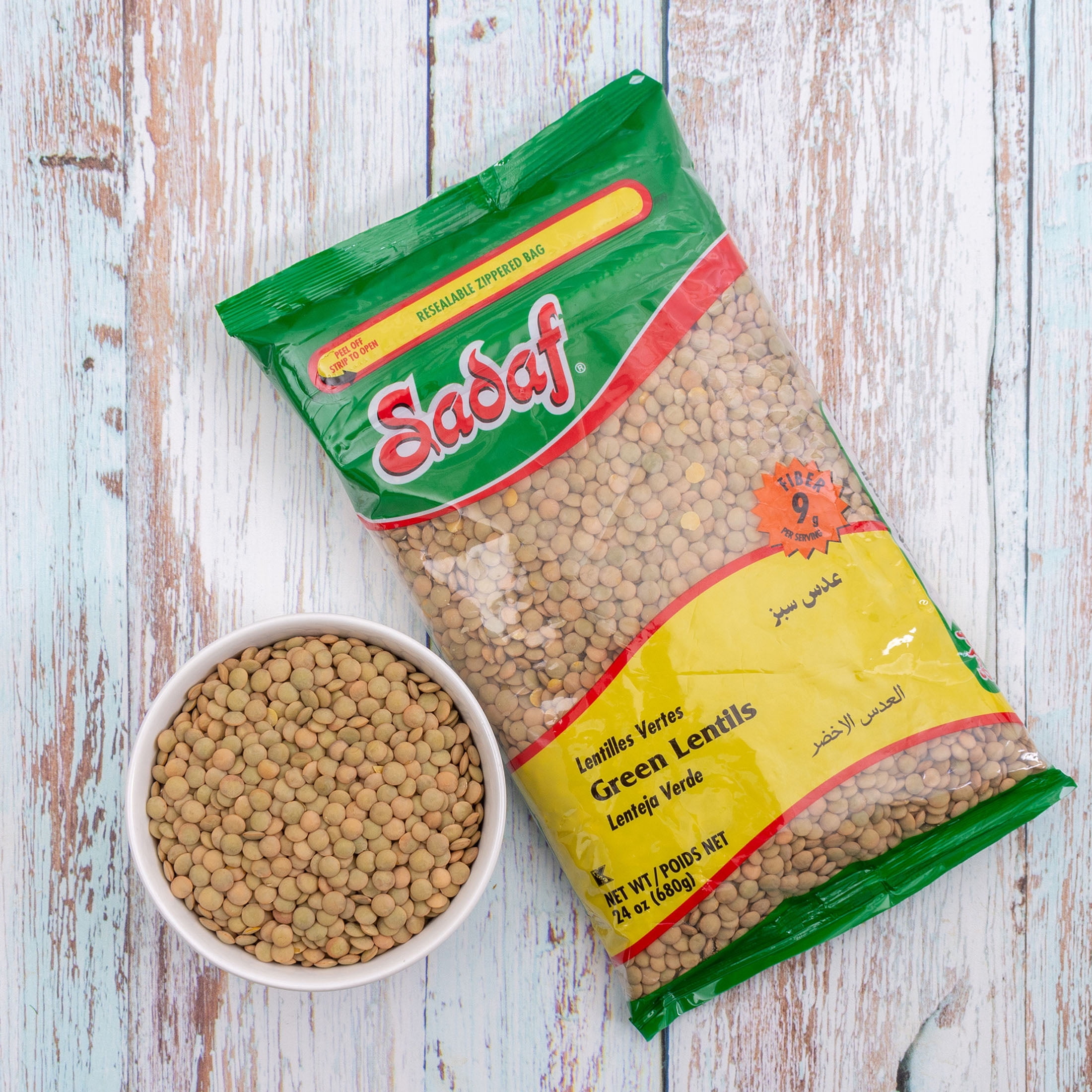 Lentilles vertes Sadaf, 680 g
