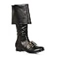 thumbnail image 3 of Bottes Noires à Boucle Pirate pour Hommes, 3 of 4