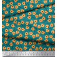 thumbnail image 2 of Soimoi Rayon Fabric Text & Tiger Face Cartoon Print Sewing Fabric Yard 56 Inch Wide, 2 of 3