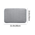 thumbnail image 3 of TopLLC Bathroom Rugs, Rugs for Living Room, Area Rug Thickened Fleece Floor Mats Quilted Kitchen Bathroom Foot Mats Solid Color Entrance Door Mats Foam Foot Mats 19.68x31.49in Blanket Blanket, 3 of 6