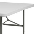 thumbnail image 4 of 30''W x 60''L Bi-Fold Granite White Plastic Folding Table, 4 of 8