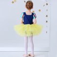 thumbnail image 3 of Justaucorps pour Filles, Danse Ballet, Robe Tutu à Jupe, Manches Courtes, Tenue de Danse, Snow White Robe de Princesse, 3 of 6