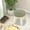 Green GN, variant on PpgejGEK Solid Wood Round Stool Cushion 40cm/15.75in Diameter Four Seasons Thickening Sponge Seat Flock Material Multiple Colors White Pink Khaki Blue Green Comfortable Support