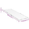 thumbnail image 4 of vidaXL Coussin pour Chaise Longue Rouge 200x70x3cm Tissu Oxford, 4 of 5