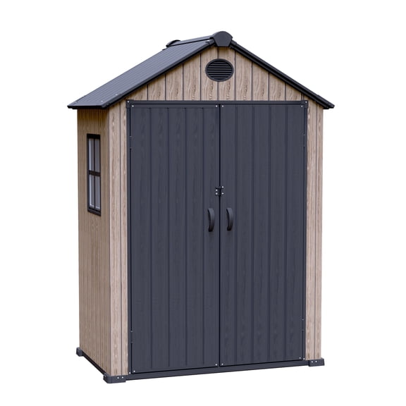 Arrow 6ft x 4ft x 7ft Brown Ash Resin Series Garden Shed