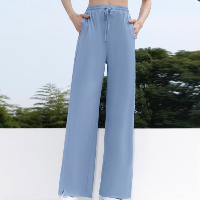 RKSTN Womens Pants Wide Leg Pants With Loose Drape, High Elasticity, Sun Protection, Quick Drying Sports Pants Loose Comfortable Pants