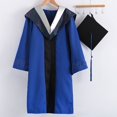 thumbnail image 4 of 1 Ensemble de Graduation Uniforme Super Doux Usure Polyester Résistant Chapeau de Bachelor Graduation Manteau Photo Accessoires Ensemble pour le Collège, 4 of 9
