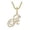 A, variant on Letter Pendant Diamond Necklace Men's Chain Women's Chain Pendant Capital Letter Pendant Hip Hop Jewelry
