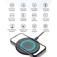 thumbnail image 4 of LSLJS Chargeur Sans Fil, Station de Recharge Sans Fil Rapide Certifiée, Charge Sans Fil MAX 15 W pour Téléphones Smart, Recharge Sans Fil, 4 of 6