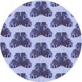 thumbnail image 1 of Ahgly Company Tapis d'Intérieur Lavables en Machine, Ronds, Transitionnels, Pourpre, Pervenche Profonde, Ronds de 3', 1 of 7
