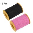 thumbnail image 3 of Uxcell 2pcs Elastic Sewing Thread 547 Yards 0.5mm Thickness Latex Sewing Thread for Hand Sewing, Gathering, Black & Pink, 3 of 6