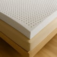 thumbnail image 4 of Foam Canada 2" Twin (38" x 75") Size Organic Latex Mattress Topper (Soft) With Cover, Natural Support for Medium Beds, GOLS Certified, Eco-Friendly, Pressure Relief, Mattress Pad Bed Mattress Softener, 4 of 13