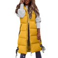 thumbnail image 2 of IMENGL Manteau Décontracté Uni à Capuche, Jaune 4TG, Taille M-4TG, 2 of 4