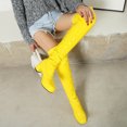 thumbnail image 1 of Foreign Trade Candy Color Patent Leather Ladies Back Zipper Thick Heel Round Toe Over-the-knee Boots, 1 of 6