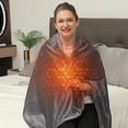 thumbnail image 1 of LSLJS Couverture Électrique Couverture Chauffante Rechargeable Couverture Chaude pour le Corps Protection contre le Froid Cape Chaude Plus Velours Châle Chauffant Chaud, Couverture Chauffante, 1 of 7