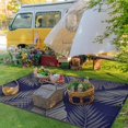 thumbnail image 3 of Outdoor Rug  for Patios   Reversible Outdoor Plastic Straw Camping Rug Carpet  Large Area Rugs Mats for RV  Camper  Deck  Balcony  Porch  Backyard  Beach  Picnic. Leaf, 3 of 7