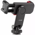 thumbnail image 1 of Phone Tripod Mount ST 06S New Universal Smartphone Mount Adapter with 2 Cold Shoe 360° Rotates Adjustable Cell Phone Clip Clamp Holder Compatible with IPhone, 1 of 7