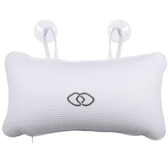 HINTRMENT Shower Seat Cushion Pillow For Tub PVC White 1Pcs