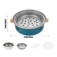 thumbnail image 2 of Gril Barbecue Portatif Mini au Charbon, Gril BBQ au Charbon Compact, Gril au Charbon Multifonction Sans Fumée Rond de Table pour Cuisson Intérieure Extérieure Maison Fête Pique-Nique Camping, 2 of 7