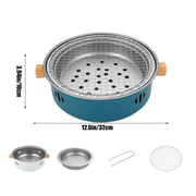 Lksixu Round Outdoor Barbecue Grill Barbecue Grill Around The Stove Cooking Tea Barbecue Grill Grill Charcoal Fire Grill Outdoor Fryer Room Kitchen Gadgets