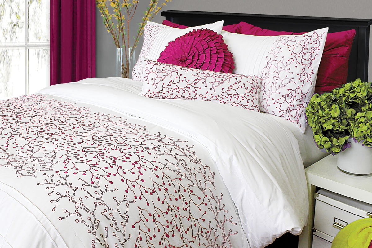 FIORE WHITE DUVET COVER TWIN
