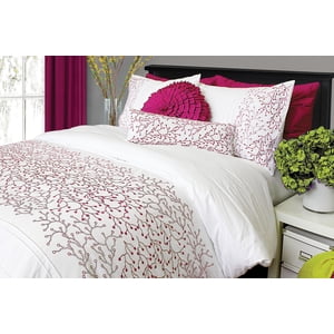 FIORE WHITE DUVET COVER TWIN