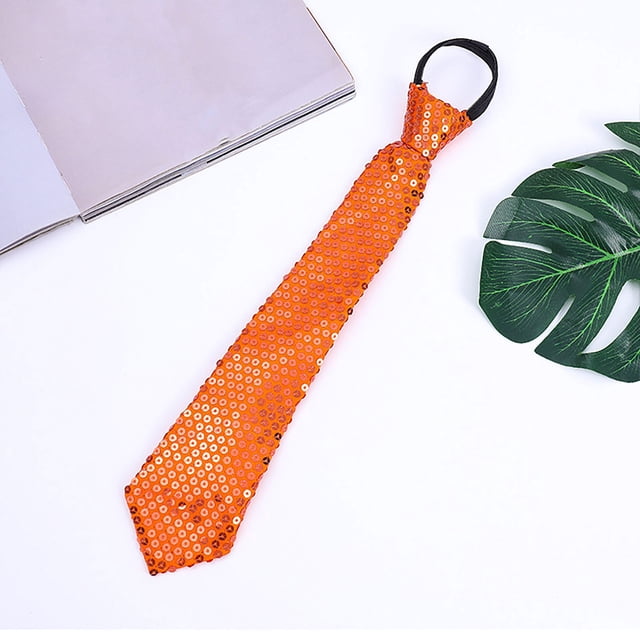Accessoire de Scène de Carnaval pour Hommes et Femmes, Cravate Réglable à Paillettes