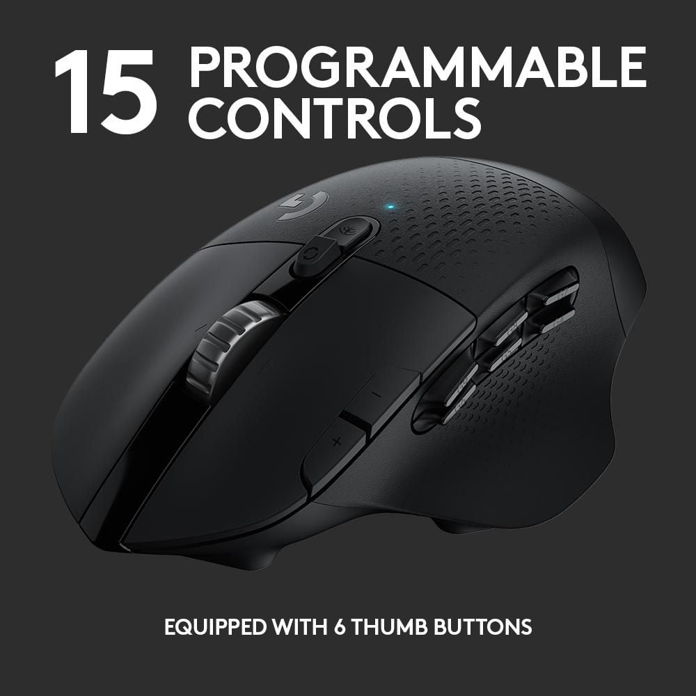 Logitech G604 LIGHTSPEED Bluetooth Hero Sensor Gaming Mouse