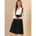 thumbnail image 2 of Unique Bargains Jupe Midi Plissée à Bretelles Rétro pour Femme à Taille Élastique avec Bretelles, 2 of 6