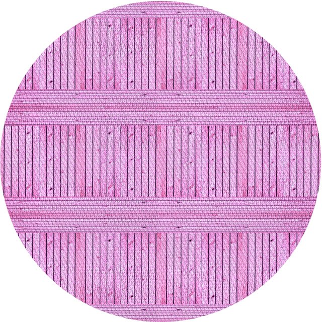 Ahgly Company Machine Washable Indoor Round Transitional Pastel Purple Pink Area Rugs, 7' Round