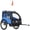 Blue, variant on Aosom 2 Seat Bike Trailer for Kids, Baby Stroller with Storage Bag, Red