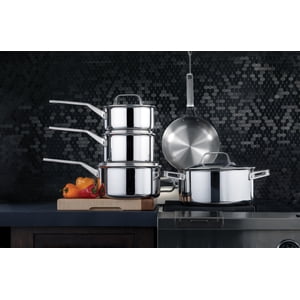 Ensemble de 10 pièces de casseroles en acier inoxydable à noyau en aluminium 5 couches Meyer ProClad, fabriqué au Canada