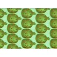 thumbnail image 1 of Ahgly Company Machine Washable Indoor Rectangle Transitional Green Area Rugs, 3' x 5', 1 of 7