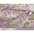 thumbnail image 2 of Soimoi Rayon Crepe Fabric Cartoon & Camouflage Decor Fabric Printed Yard 46 Inch Wide, 2 of 3