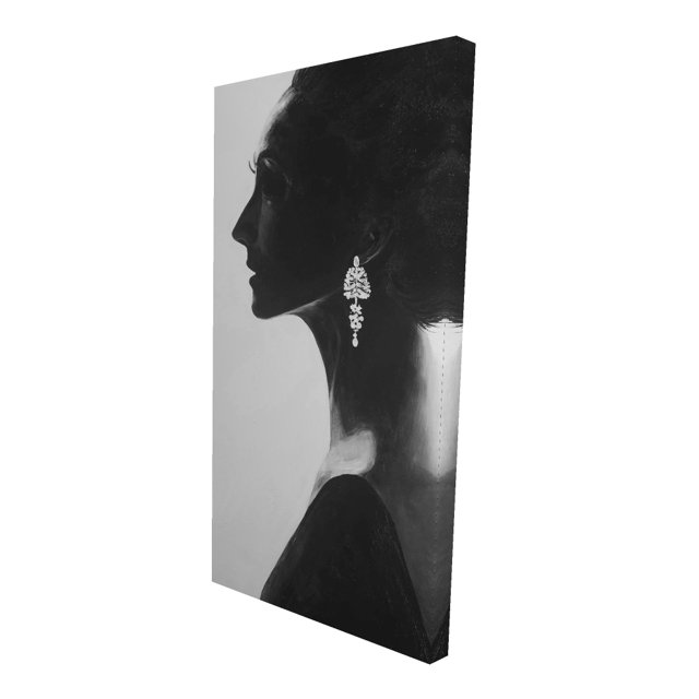 Chic woman - 24"x48" canvas - Print on demand