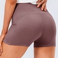 thumbnail image 4 of Plebaso Womens High Waist Yoga Shorts with Pockets Workout Athletic Shorts Stretch Compression Biker Shorts, 4 of 5