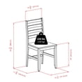 thumbnail image 3 of Chaises à dossier échelle Winsome Hamilton, ensemble de 2 pièces, noyer, 3 of 9