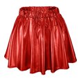 thumbnail image 1 of B91xZ Jupe Femme Grande Taille Classique en Denim Coton, Rouge G, 1 of 5