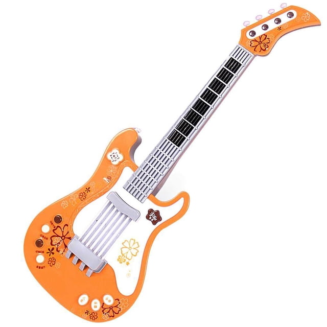 Instrument de Musique de Simulation pour Enfants, Sécurité, Guitare Électrique Multifonction, Basses, Son Surround, Instrument de Musique Jouable avec Éclairage Coloré pour Enfants