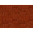 thumbnail image 1 of Ahgly Company Tapis d'Intérieur Rectangulaire Transitionnel Lavable à la Machine, Rouge Lave, 2 Pieds x 4 Pieds, 1 of 7