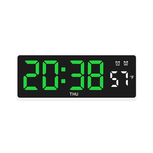 Matoen12 Digital Alarm Clock for Bedroom, Easy to Set, USB Charger, Adjustable Volume, Weekday/Weekend Mode, Snooze, 12/24Hr, Compact for Bedside